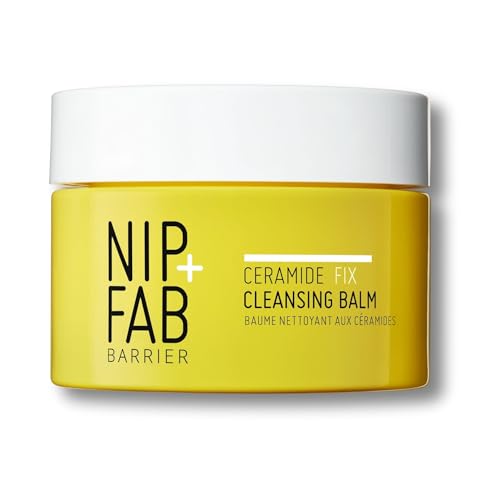 Nip+Fab Ceramide Fix Cleansing Balm, Gentle Makeup Remover & Skin Restorer, With Pseudoceramides, Squalane, Niacinamide, Fragrance-Free, Vegan, Cruelty-Free, Made in the UK