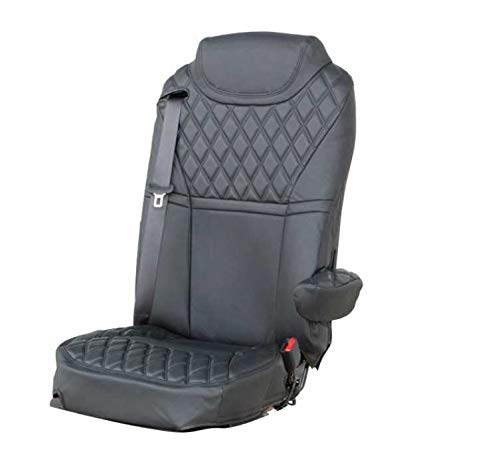 シートカバーCOMBI '17プロフィア /17レンジャー用高機能シートMT車用 (黒/黒糸 595366)