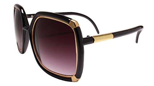 Vintage Retro Oversized Stylish Square Frame Womens Sunglasses