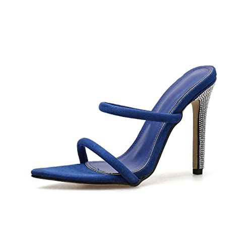 Escarpins strass femme pour mariage et talons hauts ouverts