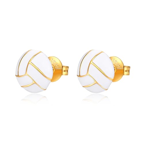 Stainless Steel Sports Earring for Women Hypoallergenic Basketball Soccer Volleyball Jewelry