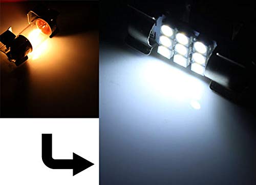 iJDMTOY Premium SMD LED Lights Interior Package Combo Compatible with 2009-up Second Gen Infiniti FX35 F37 FX50 (S51), Xenon White