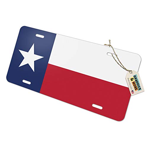 GRAPHICS & MORE Texas State Flag Novelty Metal Vanity License Tag Plate