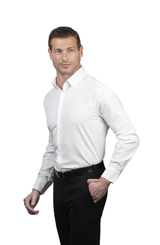 Ben Sherman Slim Fit Long Sleeve Button Down Dress Shirts for Men - Wrinkle Free Long Sleeve Shirt Mens Formal 4-Way Stretch4