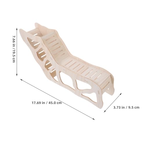 Cachette hamster en bois beige pour optimiser le sommeil - 3