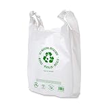500 bolsas de plastico reciclables, reutilizables Bolsa resistentes recicladas, muy resistentes y ecosostenibles (500 uds. (50x60))
