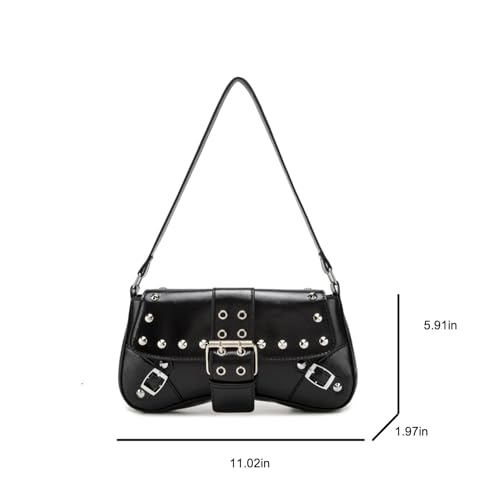 Image of Women's Shoulder Bag Y2K Purses 90s Studded Rivet Punk Handbag,Summer Purses