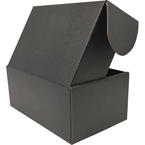 Lmuze Small Black Shipping Boxes For Small Business Pack Of 25-9X6X4 Inches Cardboard Corrugated Mailer Boxes For Shipping Packaging Craft Gifts Giving Products #TOP3
