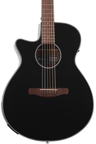Ibanez AEG50L - Guitarra acústica eléctrica para zurdos, color negro de alto brillo