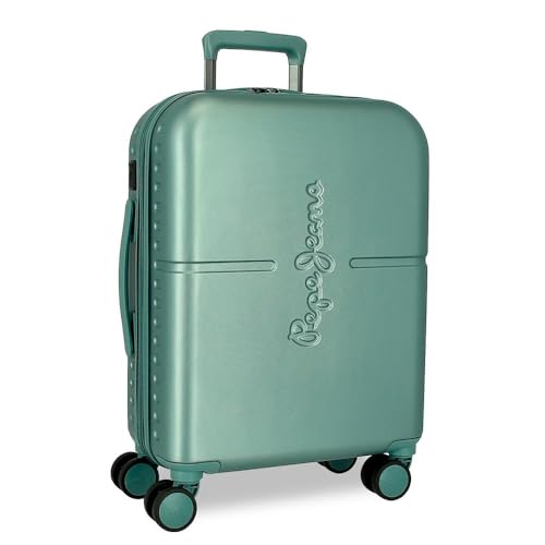 Pepe Jeans Highlight Maleta de Cabina Azul 40x55x20 cms Rígida ABS Cierre TSA Integrado 37L 2,96...