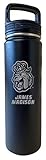 James Madison Dukes 32 Oz Engraved Black Insulated Double Wall Stainless Steel Water Bottle Tumbler Officially Licensed Collegiate Product