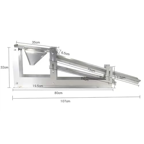 Separator białka z żółtka kurzego, stal nierdzewna, regulowana wysokość i szczelina separacyjna dla wysokiej wydajności (500-800 jajek/H), idealny do kaczych i kurzych jajek