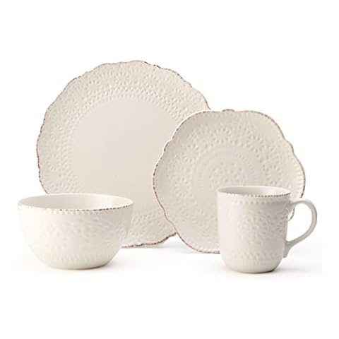 Pfaltzgraff Chateau Cream 16-Piece Dinnerware Set Cover