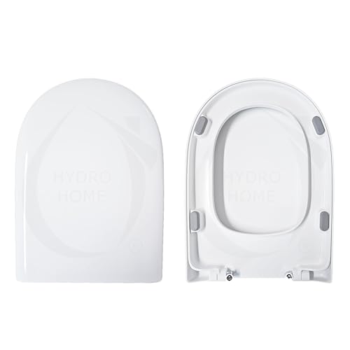 ABC HIDRA Toilet Seat as Original, Thermoset Plastic Wrap, White Made in Italy Soft Close