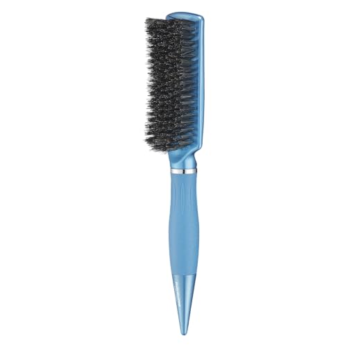 BaBylissPRO Nano Titanium Mixed Boar Bristle Hair Brush Professional Styling Brush for Shine Smoothness & Healthy-Looking Hair Ideal for All Hair Types & Everyday Use