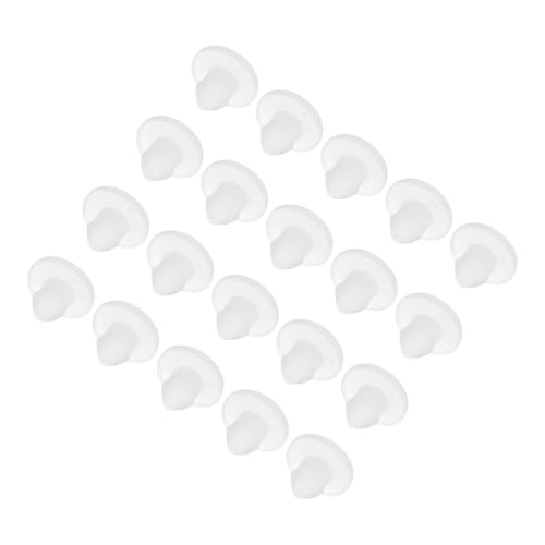 Image of MECCANIXITY 20pcs Silicone Snap in Locking Hole Plugs,2.5mm /0.1 Inch Mounting Diameter Narrow Groove Width 1.5mm Panel Seal Cover Round for Kitchen Bulkheads Waterproof Sealing Plugs Clear