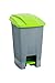 PLASTICOS helguefer Kosz na śmieci 70 litrów z kółkami, zielony