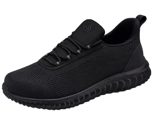 LARNMERN Arbeitsschuhe Sicherheitsschuhe Herren Leicht Slip On Stahlkappenschuhe...