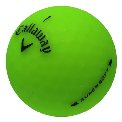 LostGolfBalls 48 Recycled & Used Supersoft Matte Green for Callaway Golf, Mint Condition, AAAAA for Callaway Golf Balls
