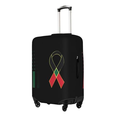Travel Luggage Cover National Black Hiv Awareness Day Fashion Washable Baggage Suitcase Protector Fit For Luggage Large2