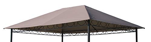 Quick-Star Toit de Rechange pour pavillon de Rechange Taupe 3 x 4 m