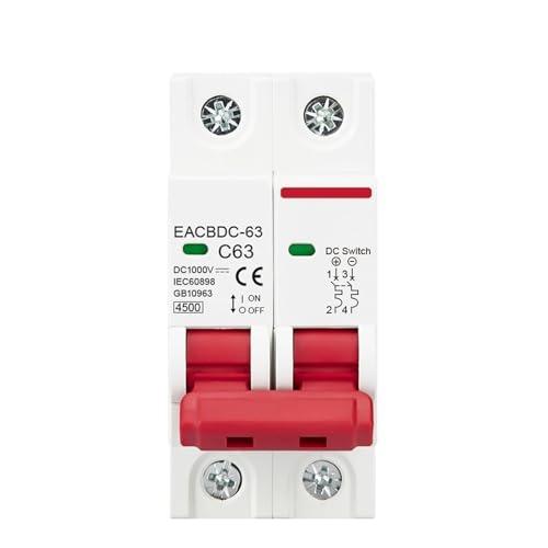 Disjoncteur solaire 10A 1000V DC pour sécuriser l'électricité des panneaux de toit