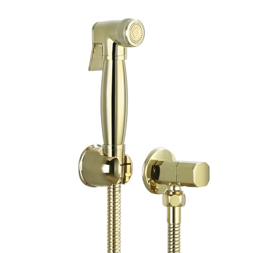 Handheld Bidet Spray Shower Head - Wall-Mounted Chrome Toilet Douche with 1.5M Hose for Easy Bathroom Cleaning and Hygiene