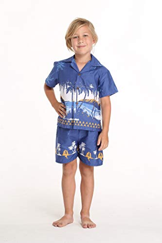 Image of Boys' Aloha Luau Shirt Cabana Set in Signature Prints