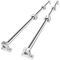 VEVOR Linearführungsschienen-Set, SFC20 1000 mm, 2 Stück 39,4 Zoll/1000 mm SFC20-Führungsschienen, 4 Stück SC20-Gleitblöcke, 4 Stück Schienenstützen, Linearschienen und Lagersatz für automatisierte Ma