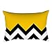 Serlaok Housses de Coussin,Bande Jaune 30x50cm/12x20inch Peluche Courte Rectangle Motif Double Face Housse de Coussin avec Fermeture Glissière Invisible pour Canapé Chambre Décoration D'intérieur
