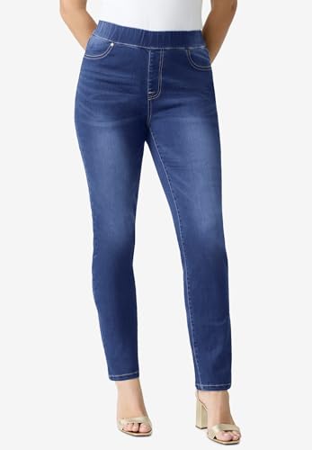 Roaman's Women's Plus Size Plus Size 360° Stretch Straight Leg Jean3