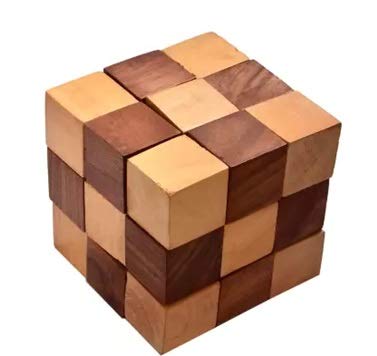 Crafts India Handcrafted channapatna Wooden Snake Cube Game doll/toy (B07VZBFBBR) Amazon Price History, Amazon Price Tracker