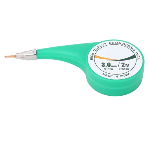 Image of Solder Wick Desoldering Wick 2m Length 3mm Width Brass Pre Fluxed Solder Removal Tool for PCB Repair Electronics Work