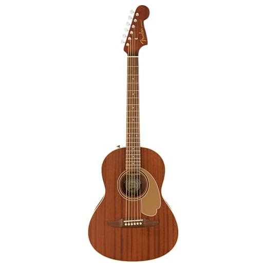 Fender Sonoran - Mini guitarra acústica, caoba con bolsa