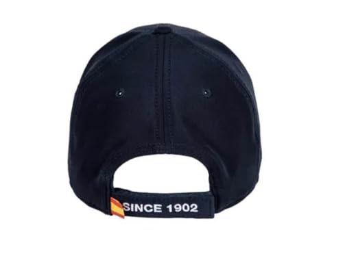 Image of Real Madrid Cap, Navy - White Colors. Soccer Cap for Adults. Real Madrid Caps. Officially Licensed Real Madrid Adjustable Caps. RM hat.