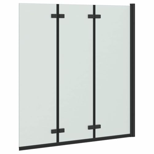 Cloison de douche pivotante noire pour une salle de bain moderne