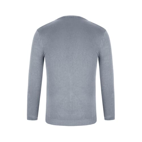 Mens V Neck Sweater Long Sleeve Pullover Tops Slim Fit Knitted Tops Lightweight Casual Fall Fashion Sweater 20244