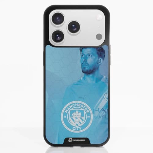 Coque iPhone 17 Pro Man City antichoc TPU souple noir