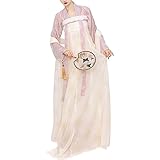 Women's Tang Dynasty Hanfu Dress Qixiong Ruqun Chinese Princess Costume (534# Light Purple, L)