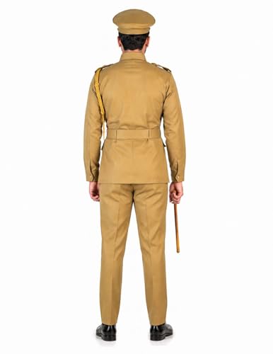 Image of BookMyCostume Premium Fabric Indian Police Commissioner Profession Community Helper Kids Fancy Dress Costume Adults S-M