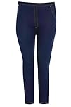 New Womens Plus Size High Waisted Stretch Ladies Skiny Jeggings Leggings Jeans 16-26 (UK 24/26, Navy)