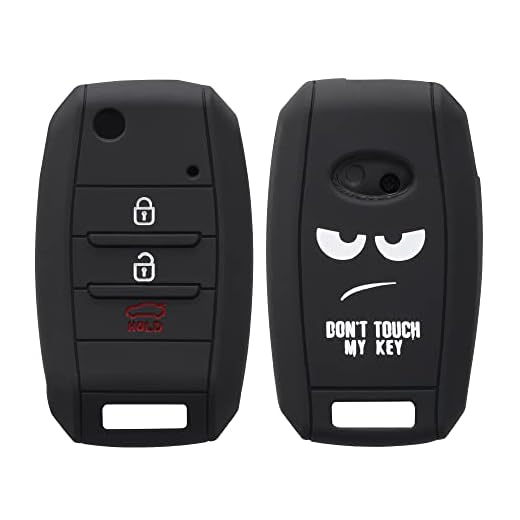 kwmobile Funda para Llave de 3-4 Botones para Coche Kia - Carcasa Protectora Suave de Silicona - Case de Mando de Auto con diseño Don't Touch my Key