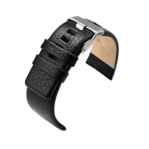 Bracelet de montre en cuir Diesel style vintage marron 28mm pour homme