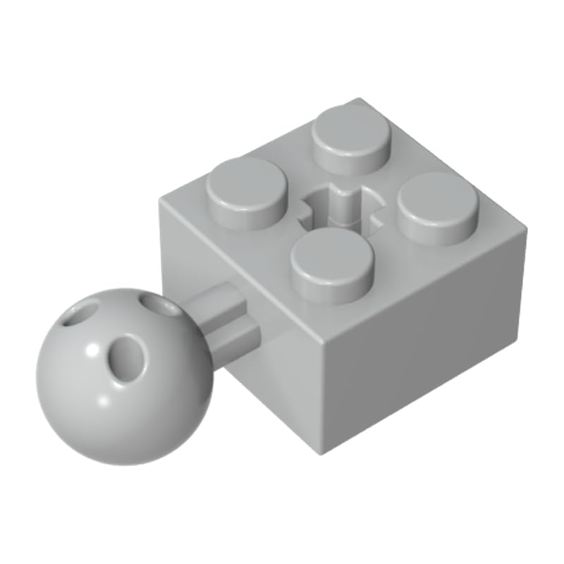 XYEIUGO 57909 Technic Brick Modified 2x2 with Ball and Axle Hole, 50 PCS — image 1