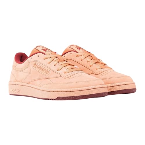 Reebok Club C 85, Scarpe da Ginnastica Unisex - Adulto, CLAY/WASHEDCLAY/RICHMAROON, 45.5 EU