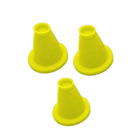 Rubber Cricket Batting Tee Cone for Batting Practice, Pack of 3 (Yellow)-image-17