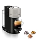 Krups XN910B Vertuo Next Nespresso, Macchina del caffé, 30 secondi di riscaldamento dell’acqua, Spegnimento Automatico, Connettività Bluetooth e Wi-Fi, Argento