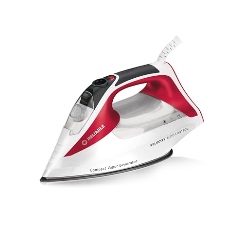 Reliable Velocity 270IR Steam Iron - Auto Control Compact Vapor Generator with Sensor Technology, Patented Technology for Continuous Steam, Zero Leaks, Perfect Temperature, 8 Programmable Setting