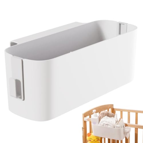 Caddy de chevet suspendu en plastique 13.1x4.5x4.7 pouces avec 2 crochets pour lit - 2