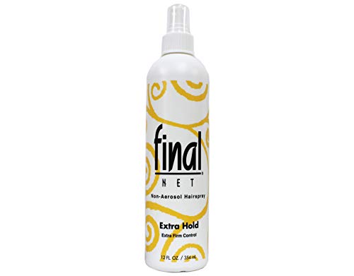 Final Net Non-Aerosol Hairspray Extra Hold Extra Firm Control, 12 Ounces each (Value Pack of 12)